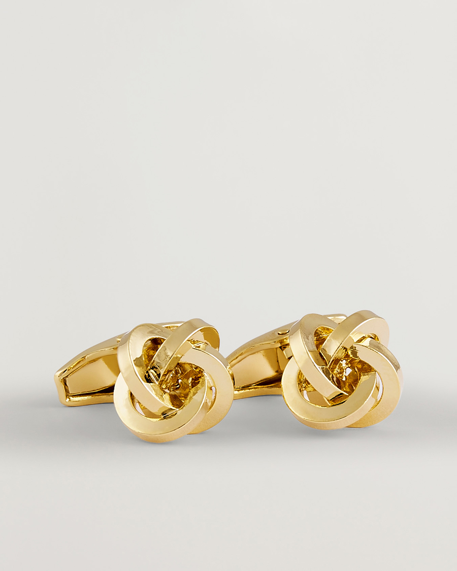 Homme | Boutons De Manchette | Amanda Christensen | Knot Cufflink Gold