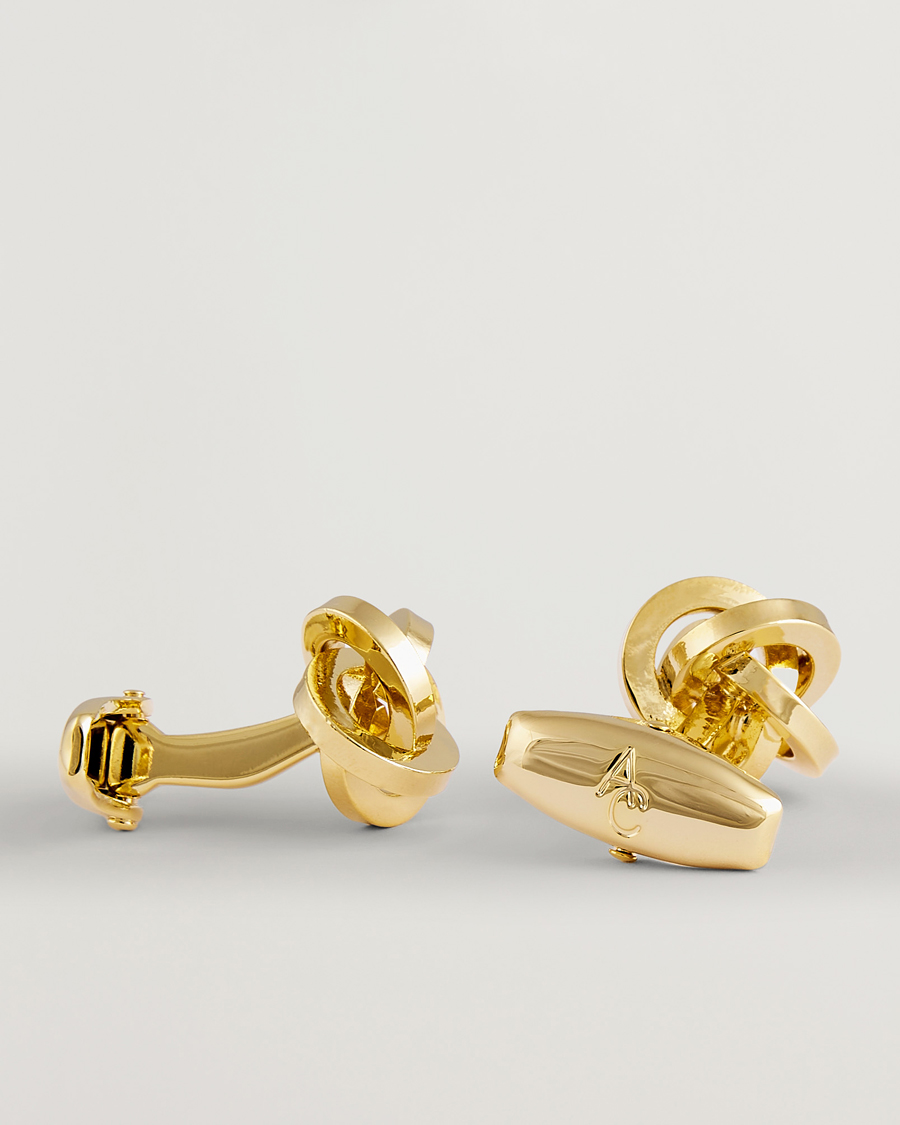 Homme | Boutons De Manchette | Amanda Christensen | Knot Cufflink Gold