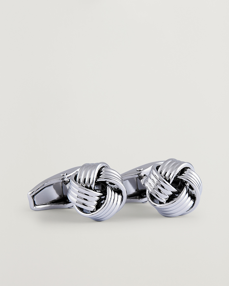 Homme | Boutons De Manchette | Amanda Christensen | Knot Cufflink Silver