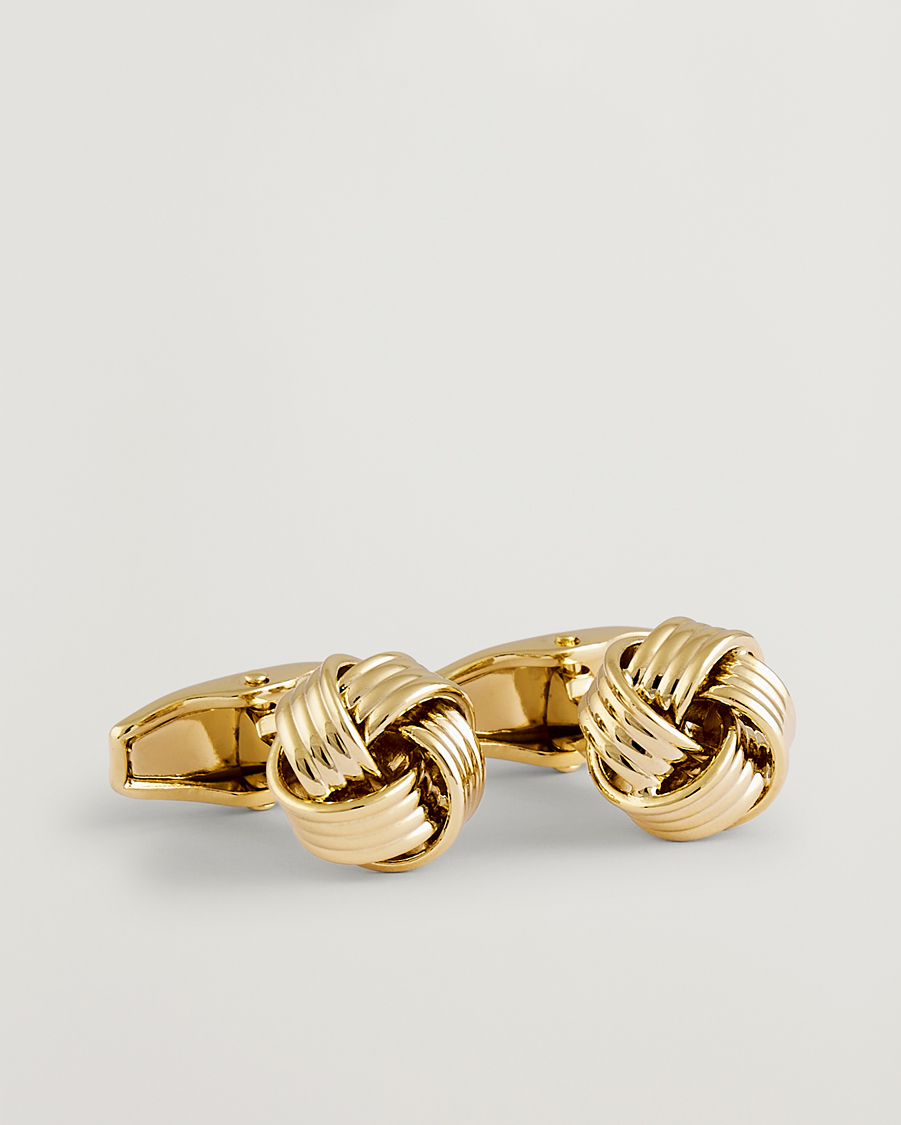 Homme | Boutons De Manchette | Amanda Christensen | Knot Cufflink Gold