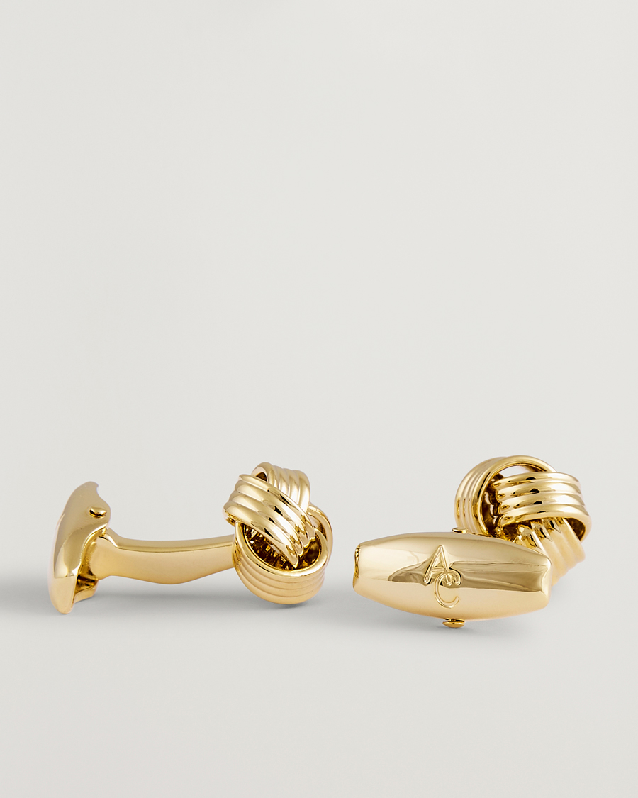 Homme | Boutons De Manchette | Amanda Christensen | Knot Cufflink Gold