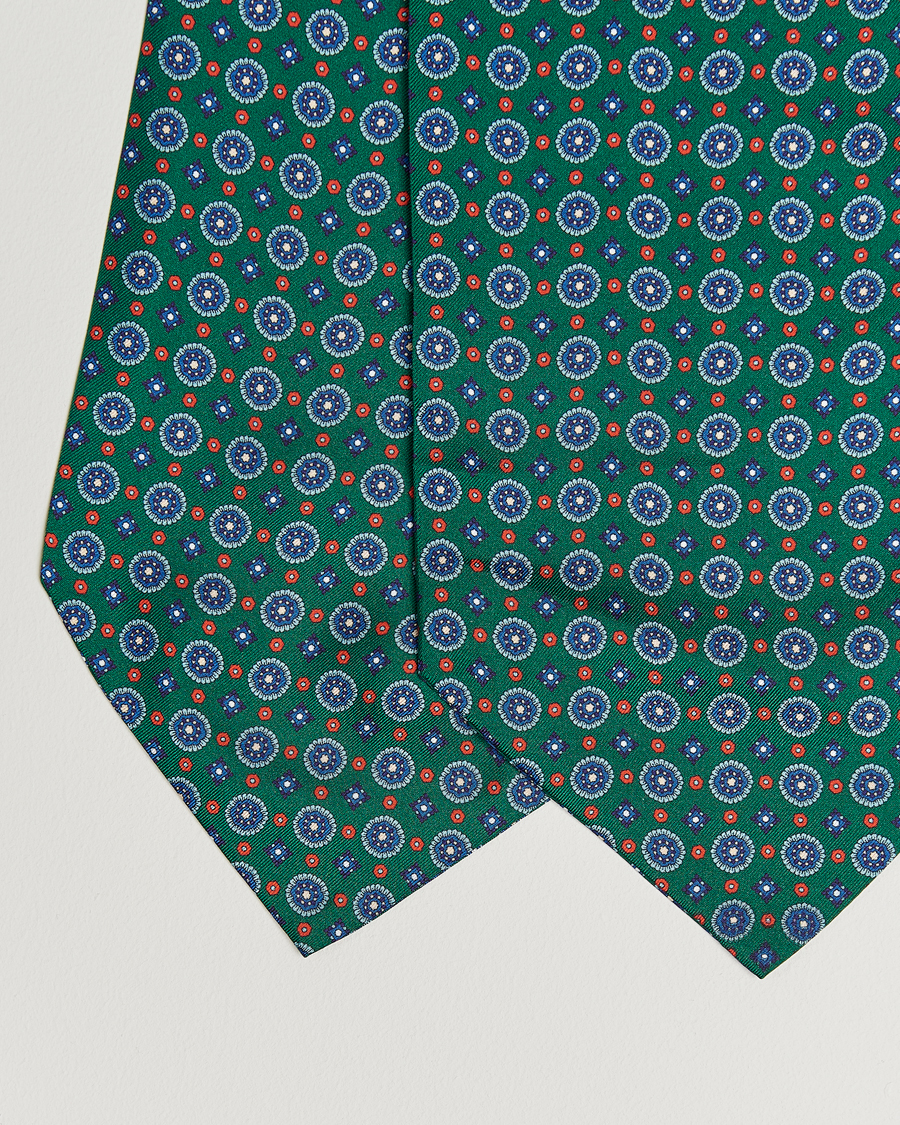 Homme | Écharpes | Amanda Christensen | Silk Twill Medallion Ascot Bottle Green