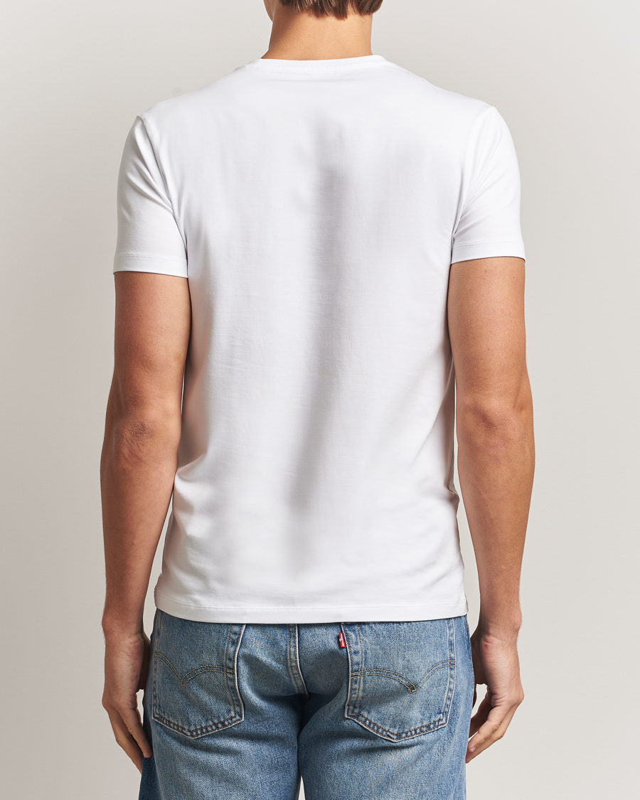 Homme | T-shirts | Falke | 2-Pack Cotton Crew Neck T-Shirt White