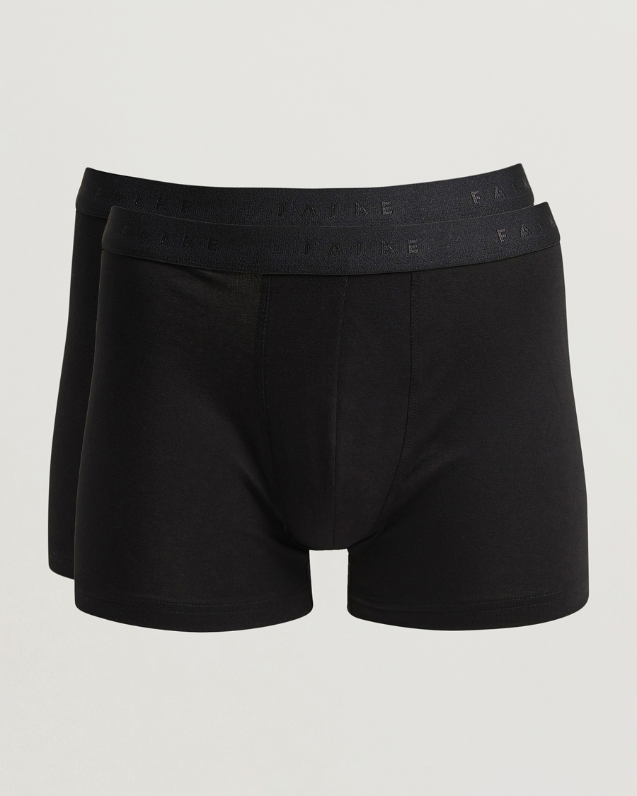 Homme | Sous-Vêtements Et Chaussettes | Falke | 2-Pack Cotton Boxer Briefs Black