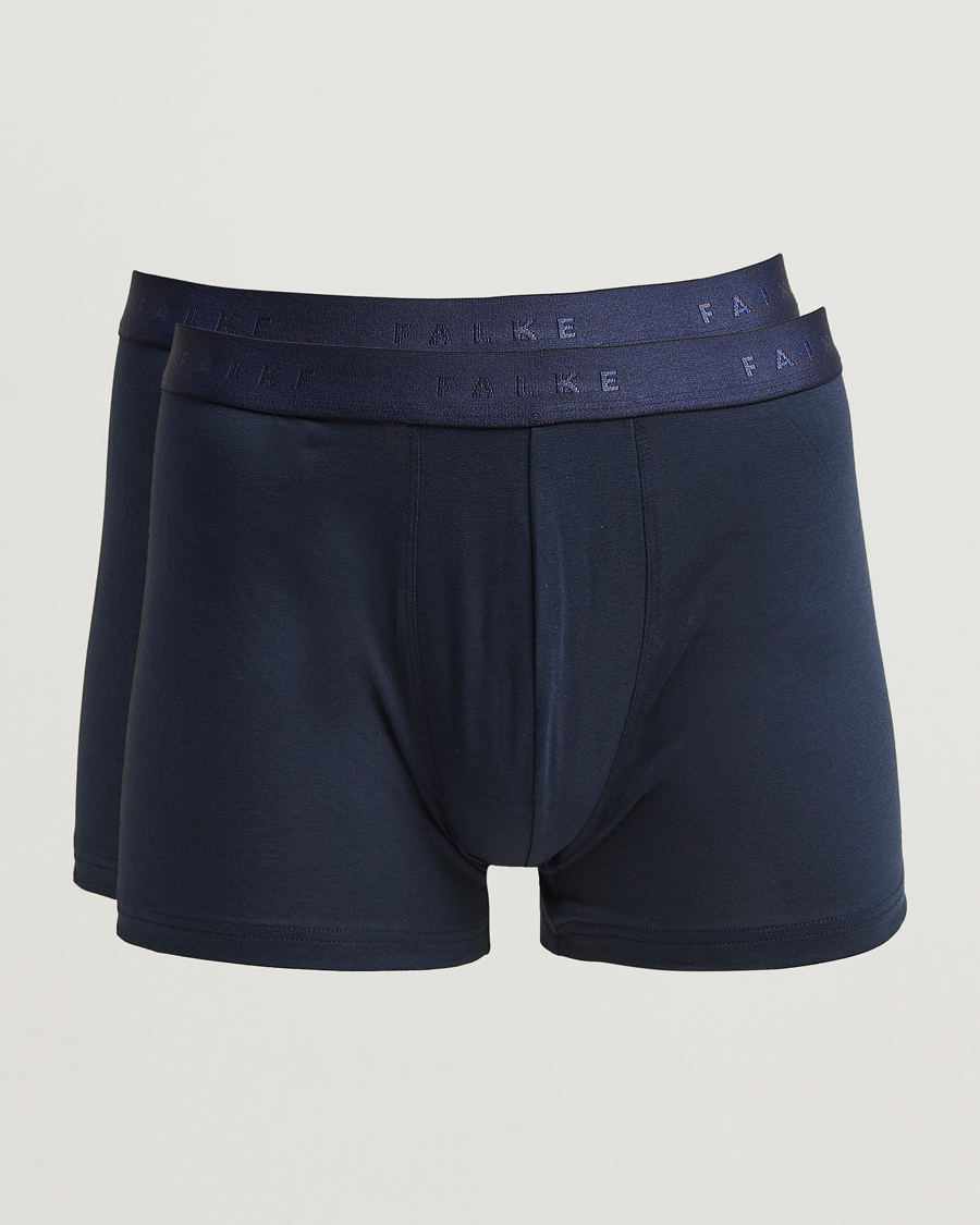 Homme | Sous-Vêtements Et Chaussettes | Falke | 2-Pack Cotton Boxer Briefs Midnight