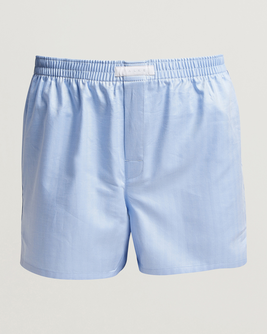 Homme | Sous-Vêtements Et Chaussettes | Falke | Cotton Woven Boxer Shorts Light Blue