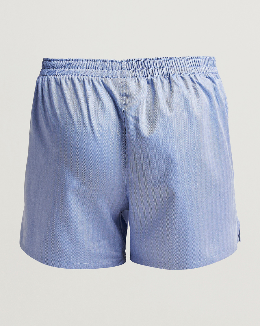 Homme | Sous-Vêtements Et Chaussettes | Falke | Cotton Woven Boxer Shorts Ocean Blue