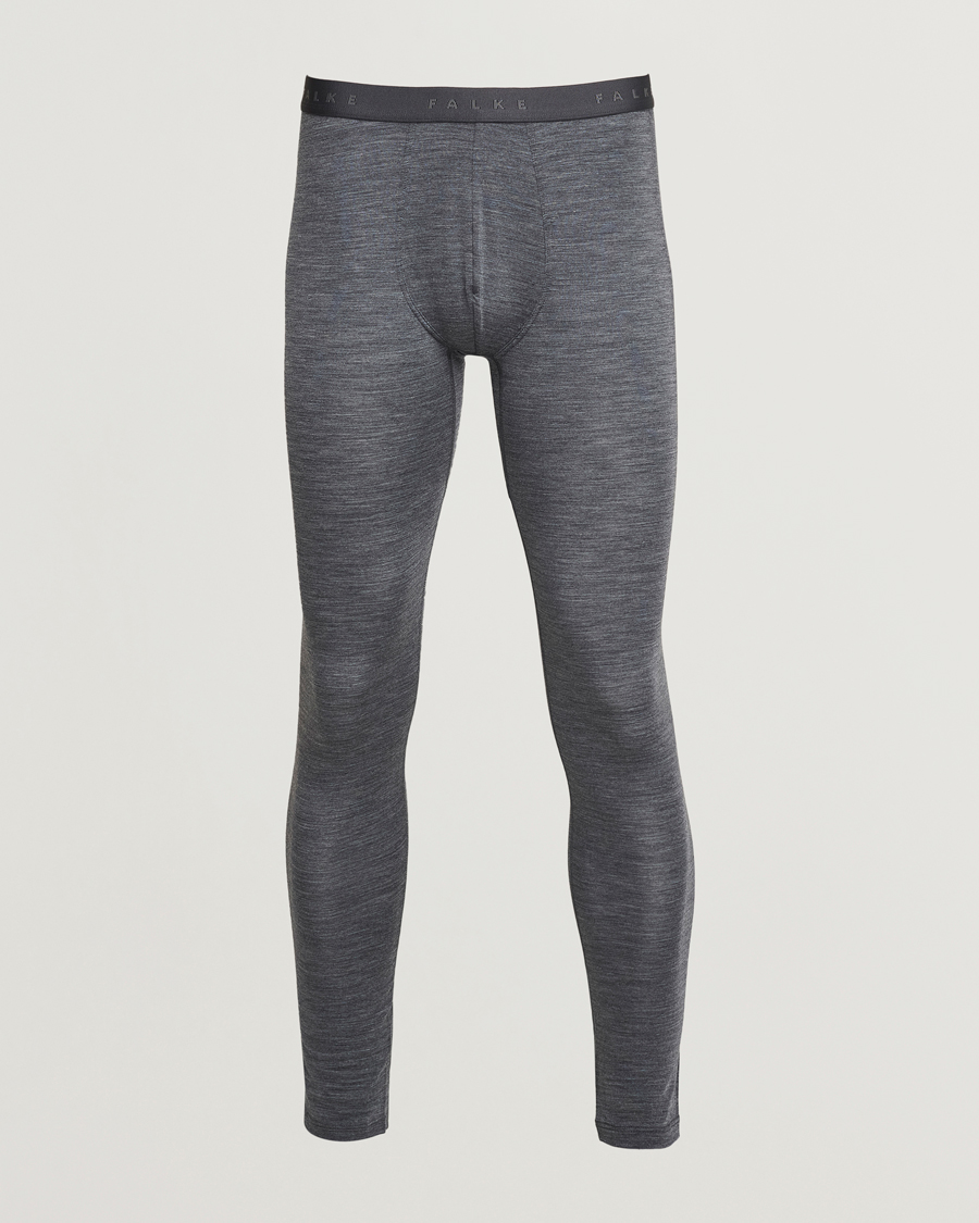 Homme | Sous-Vêtements Et Chaussettes | Falke | Clima Wool Long Tights Dark Grey Heather