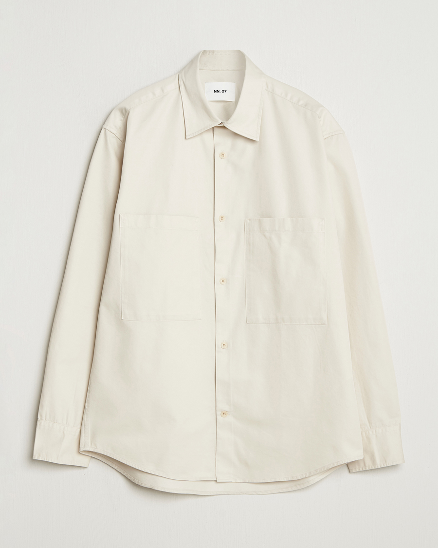 Homme | Chemises | NN07 | Freddy Tencel Workwear Shirt Ivory