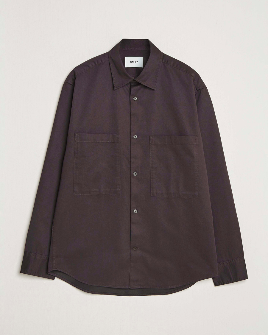 Homme | Chemises | NN07 | Freddy Tencel Workwear Shirt Dusky Port