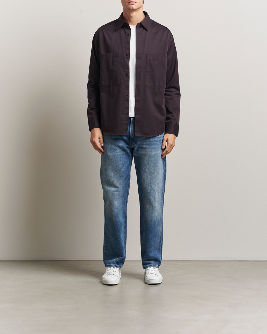 Homme | Chemises | NN07 | Freddy Tencel Workwear Shirt Dusky Port