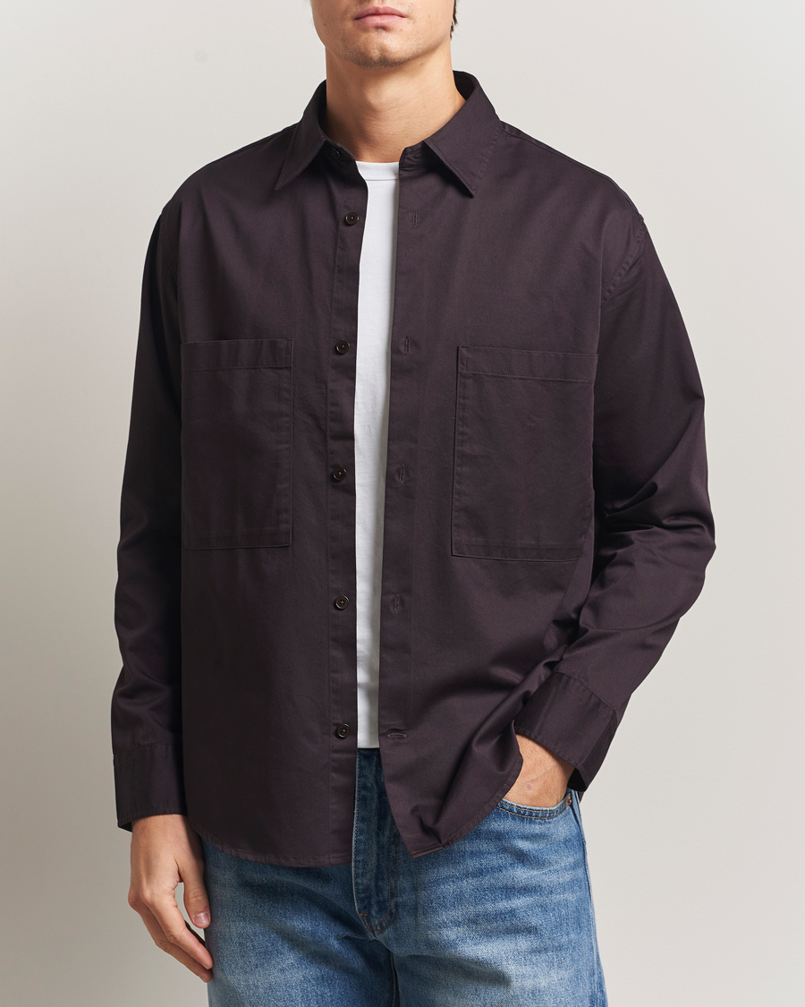 Homme | Chemises | NN07 | Freddy Tencel Workwear Shirt Dusky Port
