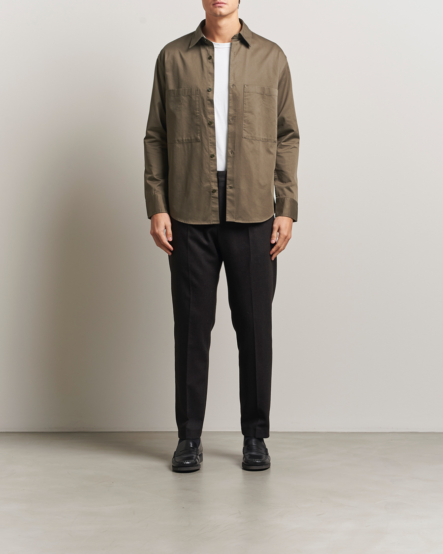 Homme | Chemises | NN07 | Freddy Tencel Workwear Shirt Mable Husk