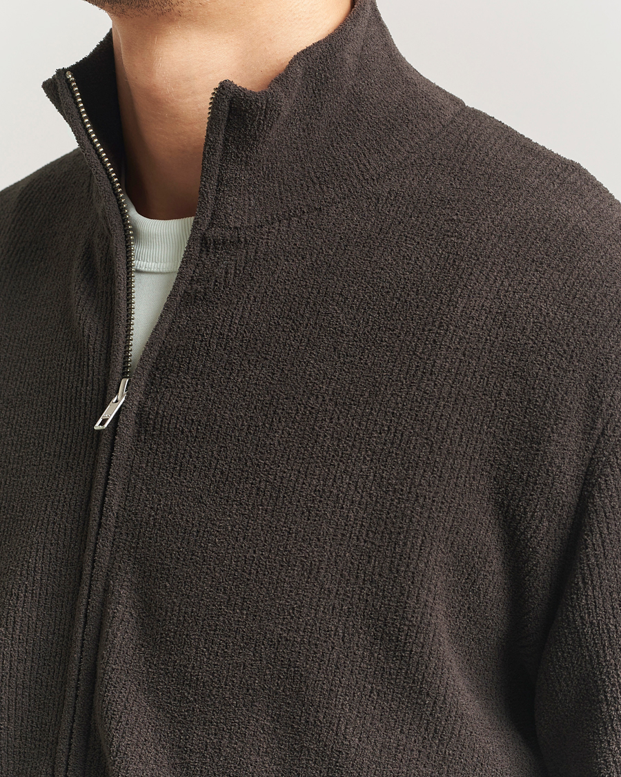 Homme | Pulls Et Tricots | NN07 | Danny Rib Knitted Full Zip Dusky Port