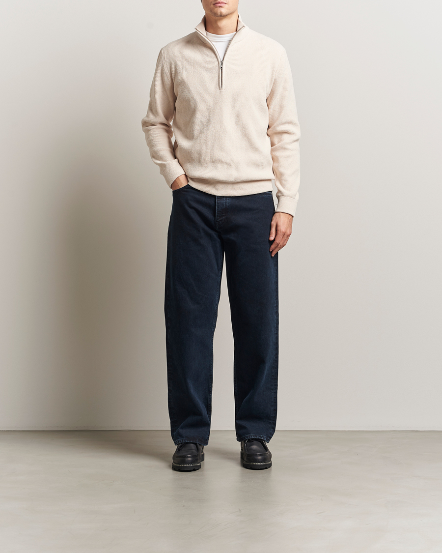 Homme | Pulls Et Tricots | NN07 | Danny Rib Knitted Half Zip Ivory
