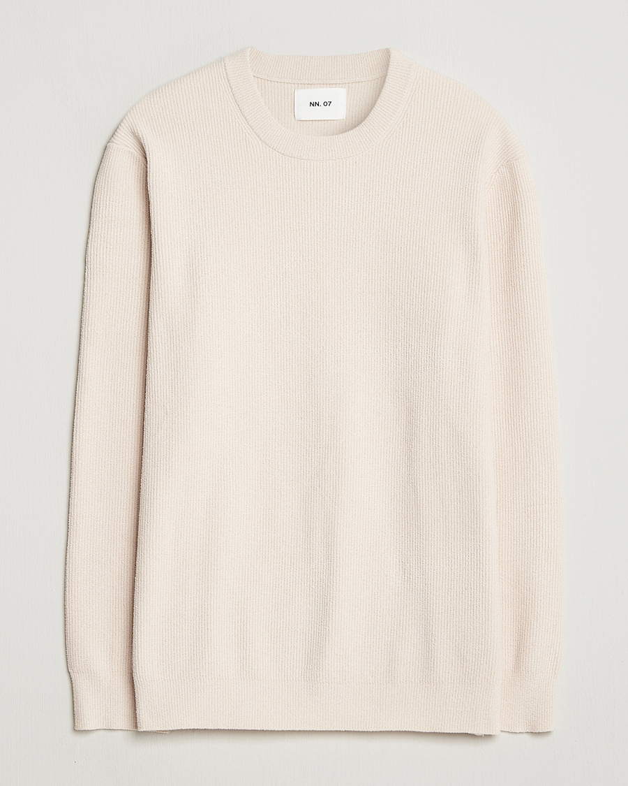  |  | NN07 | Danny Rib Knitted Crew Neck Ivory