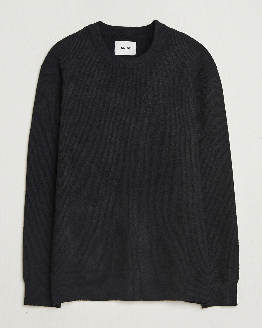 Homme | Pulls Et Tricots | NN07 | Danny Rib Knitted Crew Neck Black