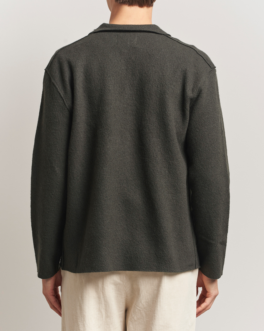 Homme | Pulls Et Tricots | NN07 | Jonas Boiled Wool Full Zip Dark Army