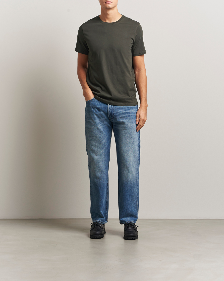 Homme | T-shirts | NN07 | Percy Crew Neck T-Shirt Dark Army