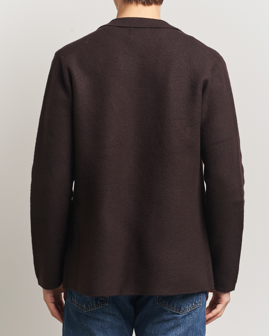 Homme | Blazers | NN07 | Lucas Boiled Wool Blazer Dusky Port