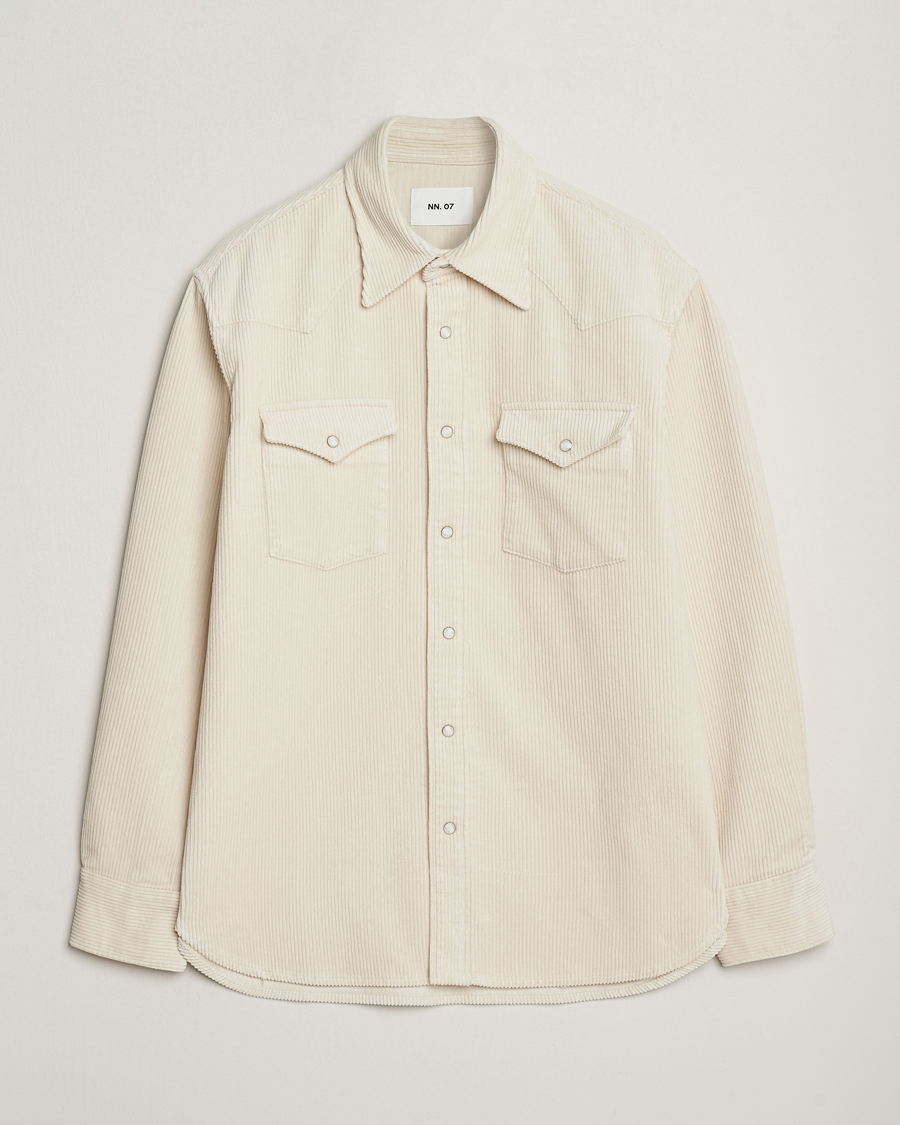Homme | Chemises | NN07 | Ricky Corduroy Overshirt Ivory