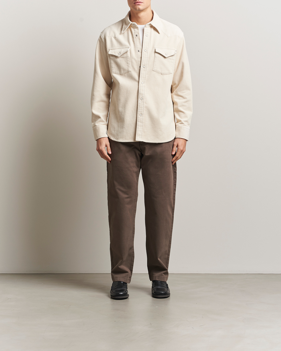 Homme | Chemises | NN07 | Ricky Corduroy Overshirt Ivory