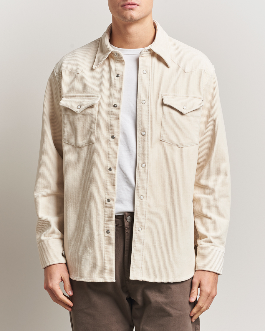 Homme | Chemises | NN07 | Ricky Corduroy Overshirt Ivory