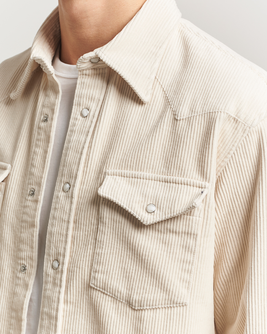 Homme | Chemises | NN07 | Ricky Corduroy Overshirt Ivory