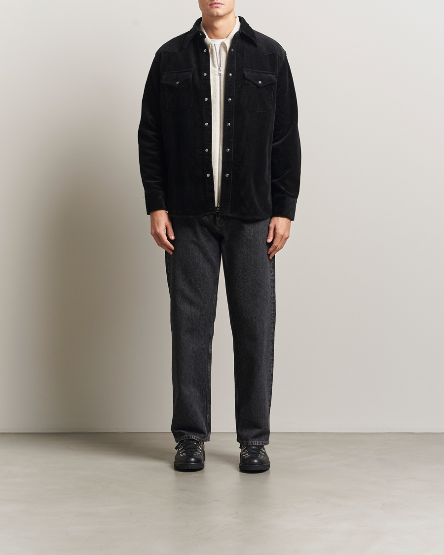 Homme | Chemises | NN07 | Ricky Corduroy Overshirt Black