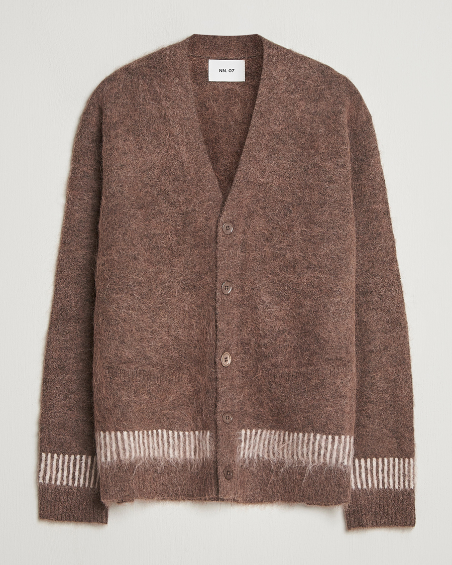 Homme | Pulls Et Tricots | NN07 | Russell Alpaca Knitted Cardigan Mable Husk