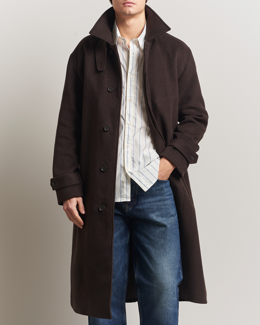 Homme | Manteaux Et Vestes | NN07 | Gibson Wool Coat Demitasse Brown