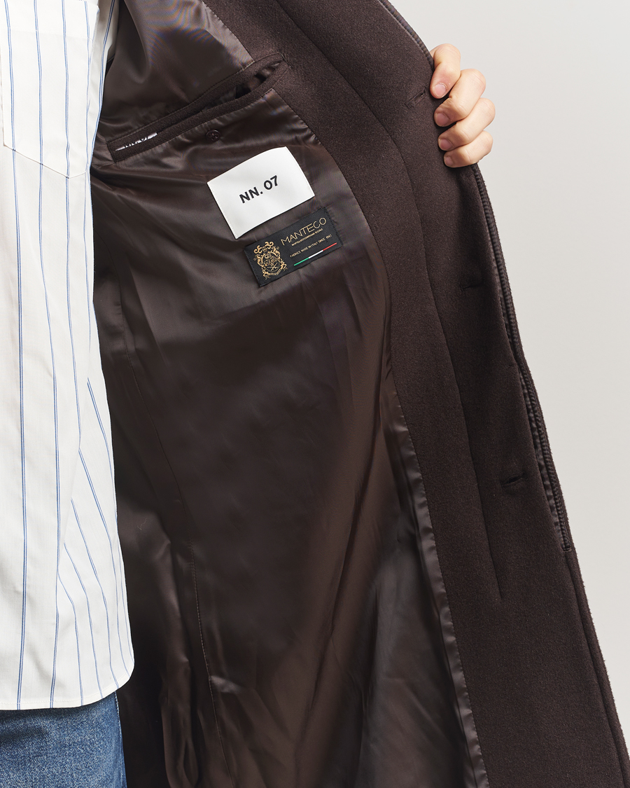 Homme | Manteaux Et Vestes | NN07 | Gibson Wool Coat Demitasse Brown