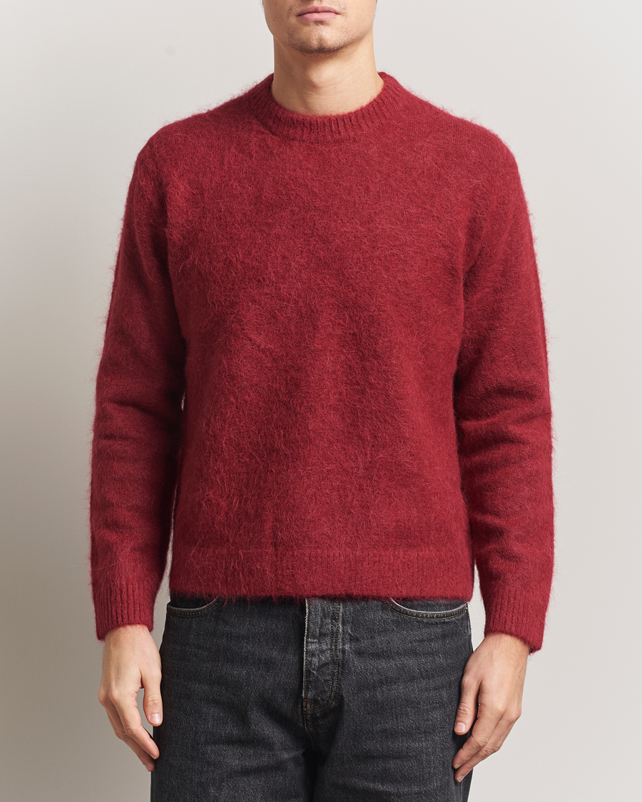Homme | Pulls Et Tricots | NN07 | Russell Alpaca Knitted Crew Neck Cranberry