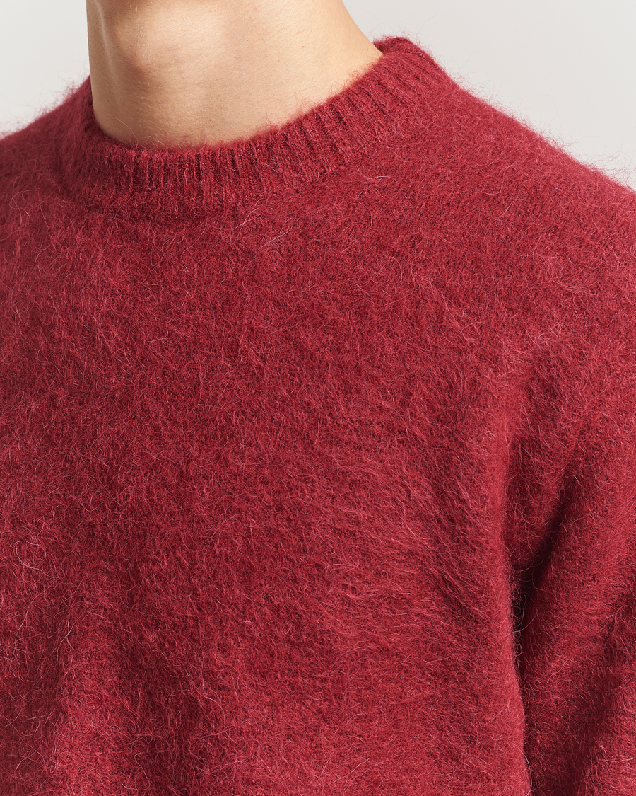 Homme | Pulls Et Tricots | NN07 | Russell Alpaca Knitted Crew Neck Cranberry