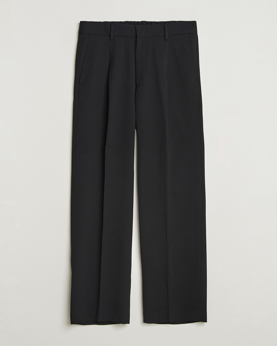 Homme | Pantalons | NN07 | Kay Relaxed Fit Wool/Tencel Trousers Black