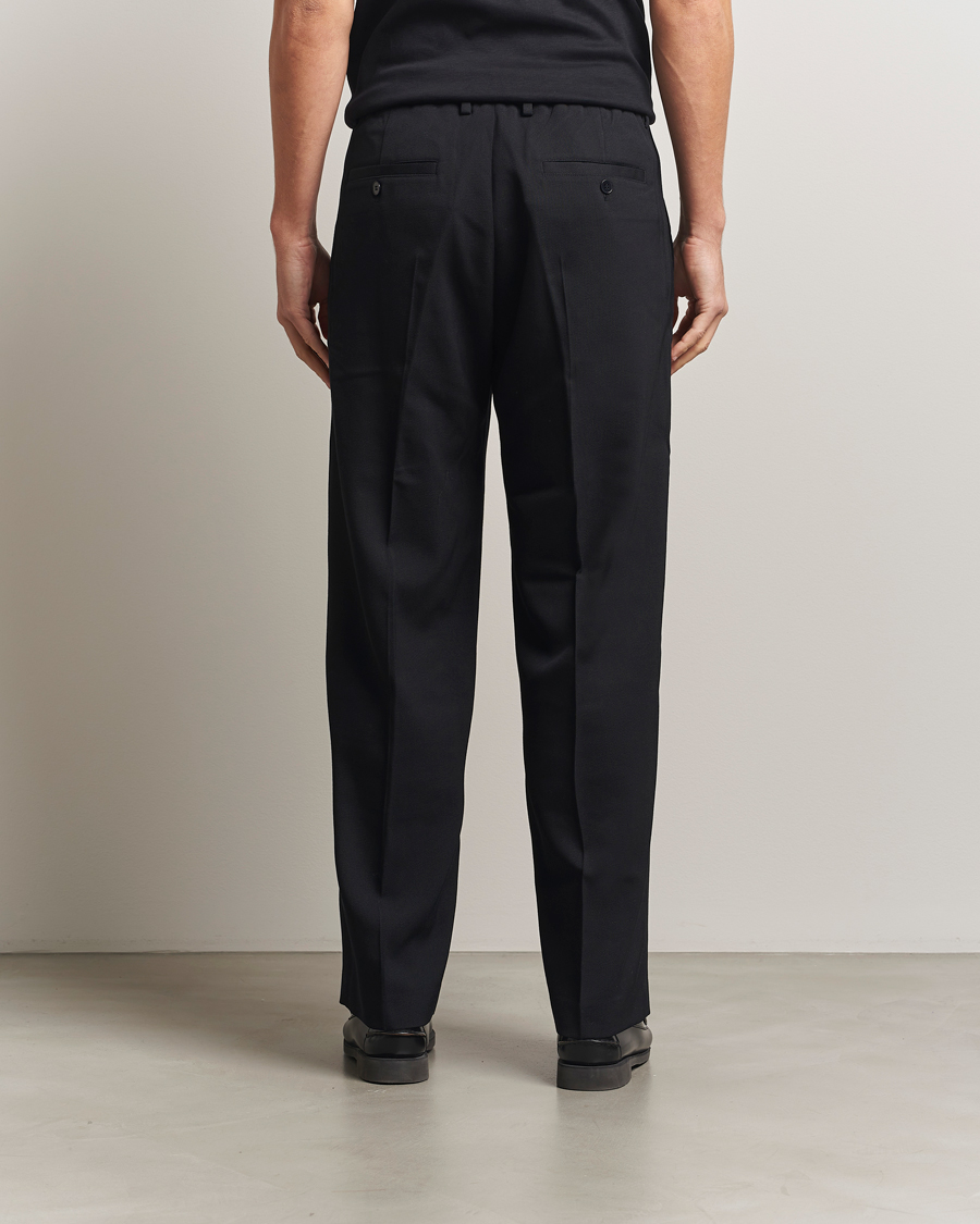 Homme | Pantalons | NN07 | Kay Relaxed Fit Wool/Tencel Trousers Black