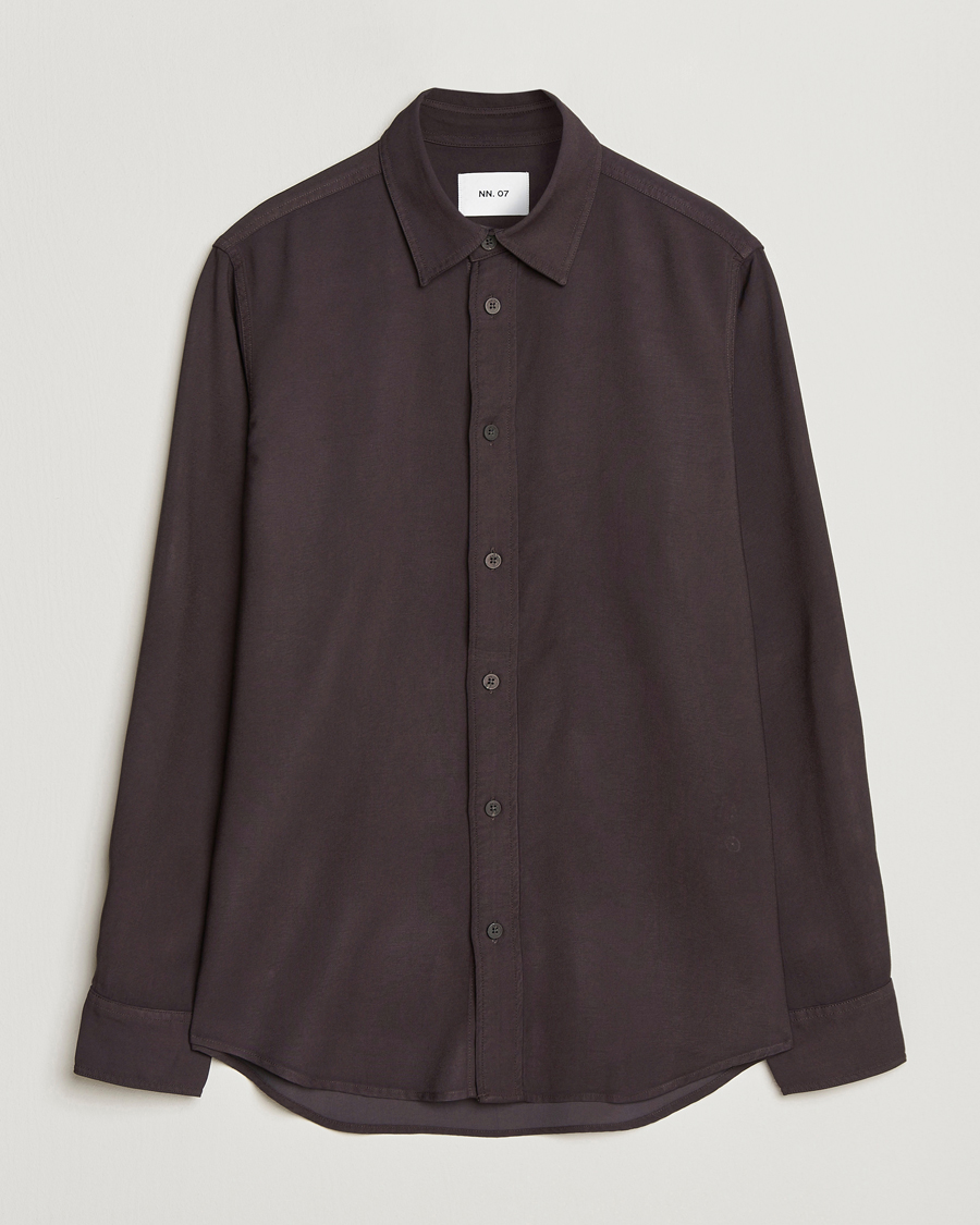 Homme | Chemises | NN07 | Colby Viscose Shirt Dusky Port