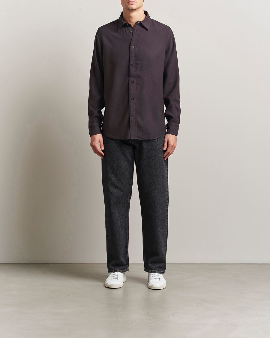 Homme | Chemises | NN07 | Colby Viscose Shirt Dusky Port