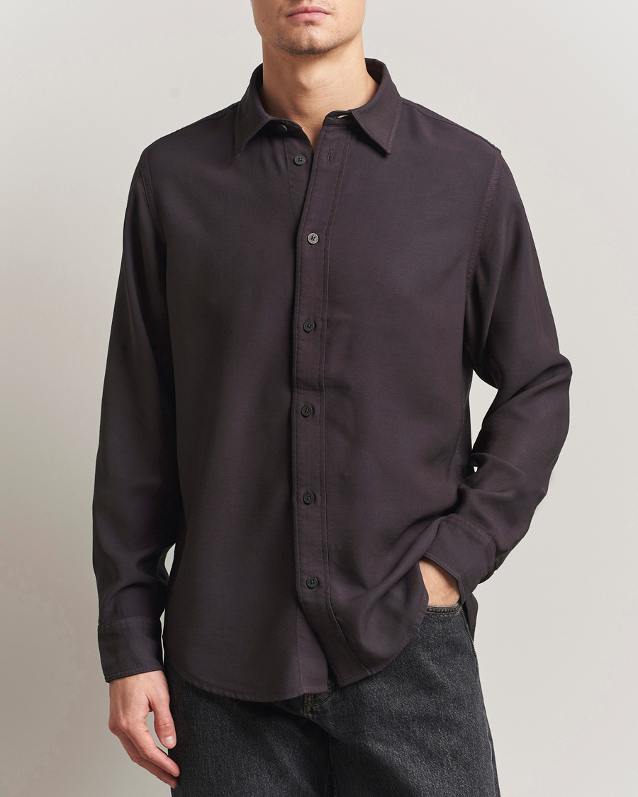 Homme | Chemises | NN07 | Colby Viscose Shirt Dusky Port