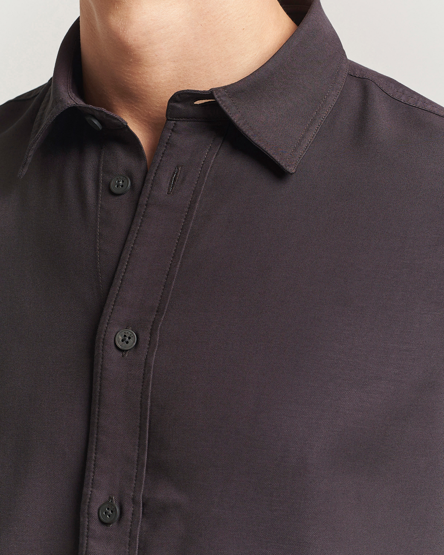 Homme | Chemises | NN07 | Colby Viscose Shirt Dusky Port