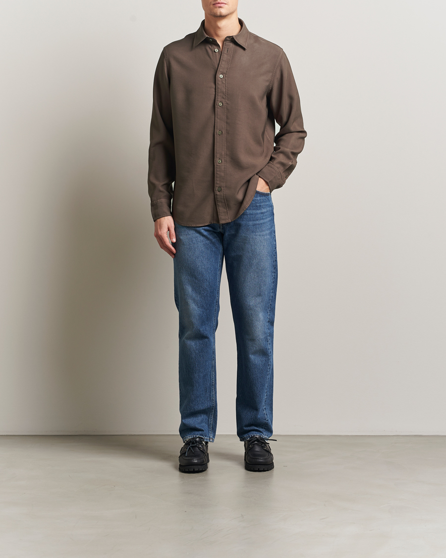 Homme | Chemises | NN07 | Colby Viscose Shirt Mable Husk