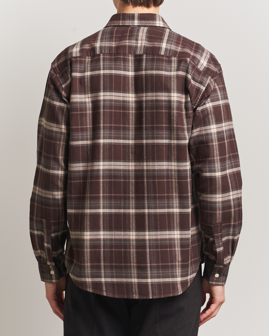 Homme | Chemises | NN07 | Deon Flannel Checked Shirt Dusky Port