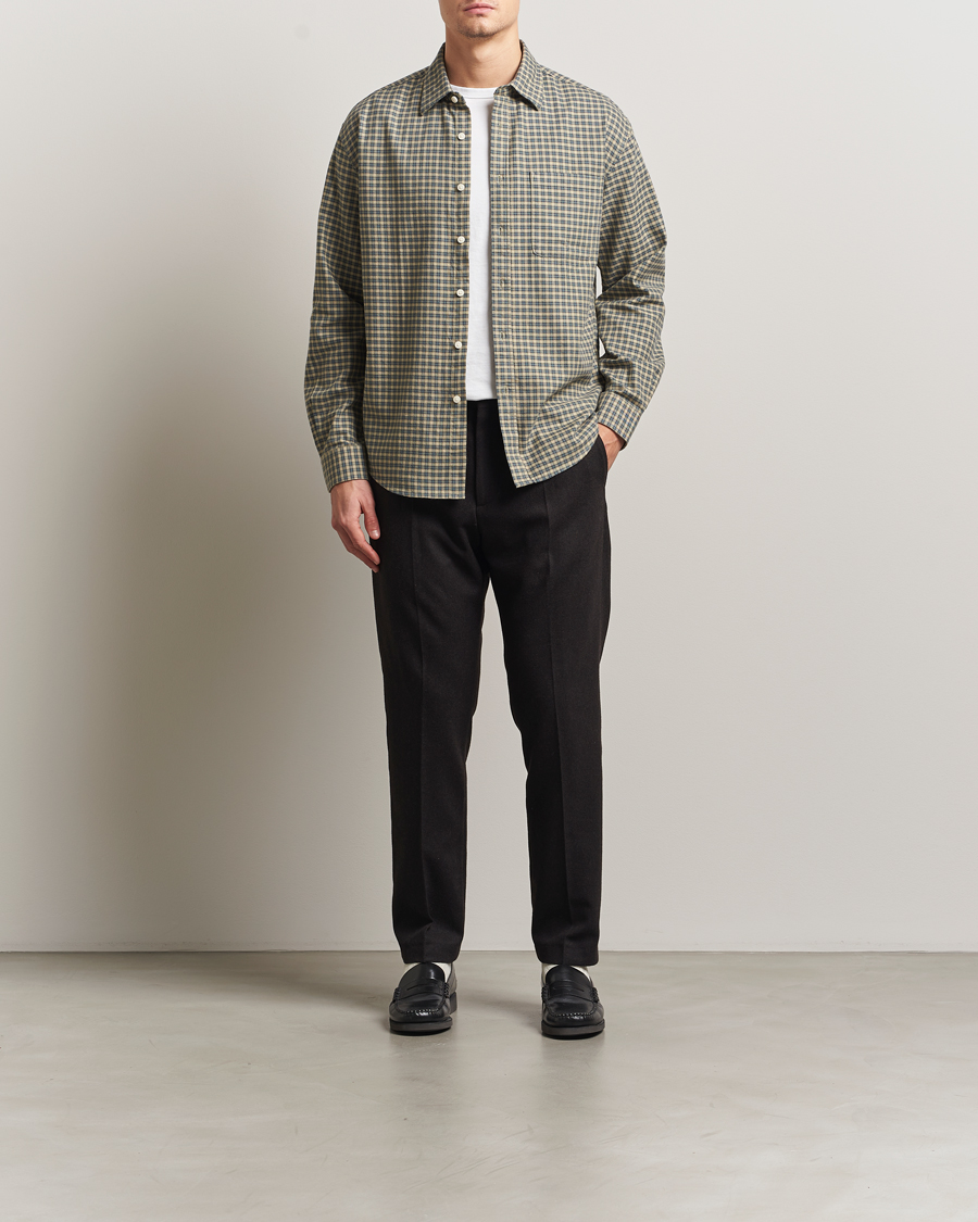Homme | Chemises | NN07 | Deon Flannel Checked Shirt Coral