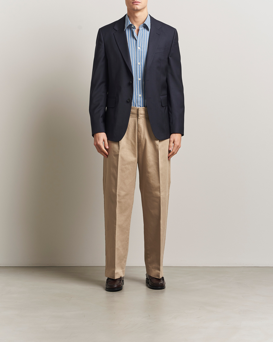 Homme | Pantalons | NN07 | Kay Relaxed Fit Pleated Trousers Desert Khaki