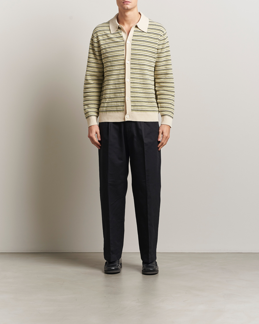 Homme | Pulls Et Tricots | NN07 | Jackie Structured Knitted Cardigan Ivory Multi