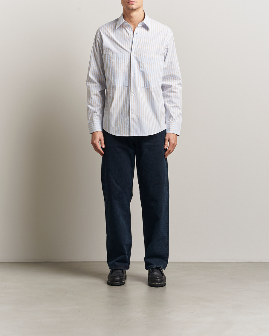 Homme | Chemises | NN07 | Freddy Striped Poplin Shirt Multi