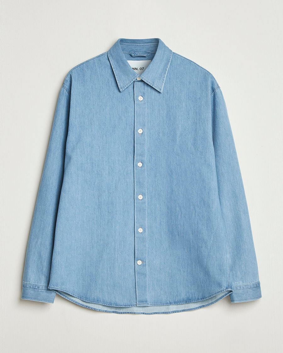 Homme | Chemises | NN07 | Casper Denim Overshirt Blue