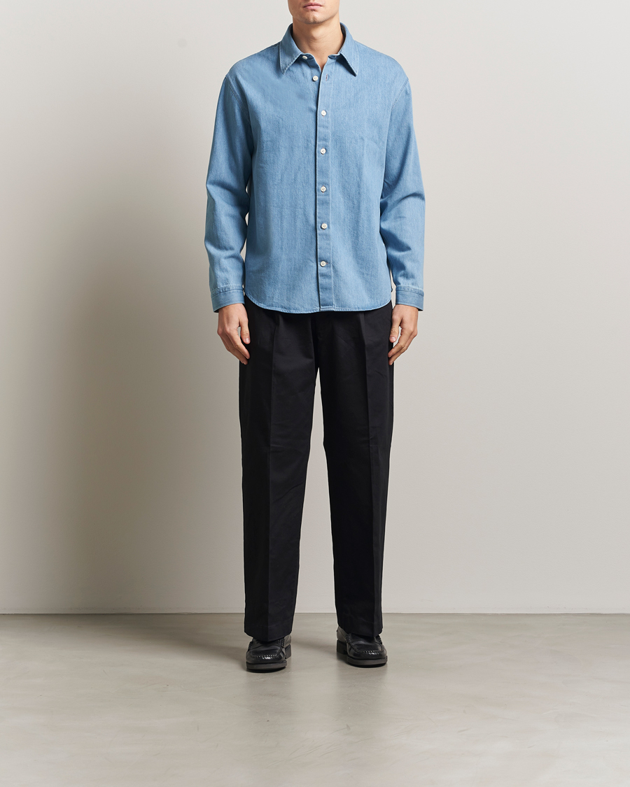 Homme | Chemises | NN07 | Casper Denim Overshirt Blue