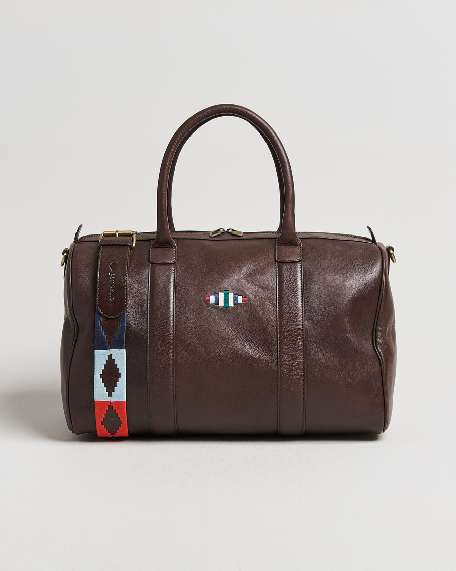 Homme | Sacs | Pampeano | Varon Small Leather Weekend Bag Brown