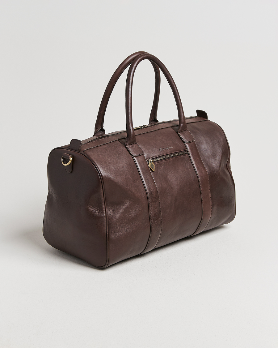 Homme | Sacs | Pampeano | Varon Small Leather Weekend Bag Brown
